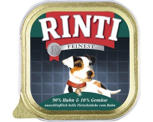 Hundefutter nass RINTI Finest Huhn und Gemüse 150 g