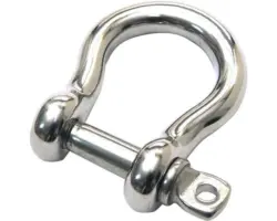 Schäkel 5 mm (3/16) geschweift Edelstahl A4