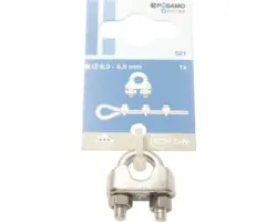 Drahtseilklemme Edelstahl Ø 6 mm edelstahl, 1 Stk.