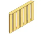 Hornbach Brüstung SKAN HOLZ Colmar 1, 120 x 84 cm, natur