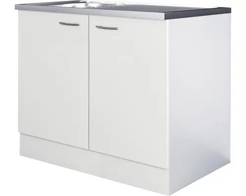 Komplettspüle Flex Well Wito weiß/weiß 100x60 cm