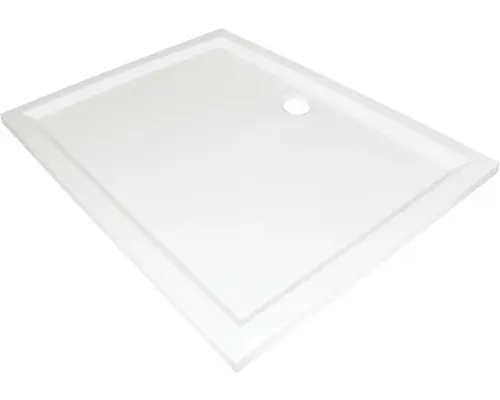 Rechteck-Duschwanne Sanotechnik Viva 120x80x3 cm weiß