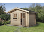 Hornbach Blockbohlenhaus weka mit Fußboden 300 x 250 cm natur