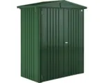 Hornbach Gartenhaus Biohort Europa inkl. Dachrinne Regale Set Lüftung 152 x 80 cm dunkelgrün