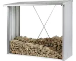 Hornbach Kaminholzunterstand biohort WoodStock 230 229 x 102 x 199 cm silber-metallic