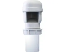 Rohrbelüfter HL 904 DN40 weiß mit Anschlussadapter DN32/50