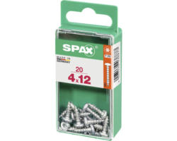 Spax Universalschraube T 20, Halbrundkopf, 4x12 mm, 20 Stück