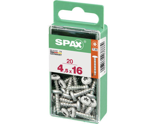 Spax Universalschraube T 20, Halbrundkopf, 4,5x16 mm, 20 Stück