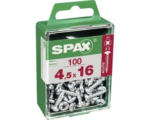 Hornbach Spax Universalschraube Kreuzschlitz PZ 2, Halbrundkopf, 4,5x16 mm, 100 Stück