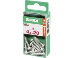 Spax Universalschraube T 20, Halbrundkopf, 4,5x20 mm, 16 Stück