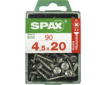 Hornbach Spax Universalschraube Kreuzschlitz PZ 2, Halbrundkopf, 4,5x20 mm, 90 Stück