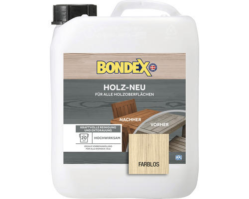 Reiniger & Entgrauer Holz Neu farblos Bondex 2,5 l