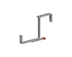 Alfer Blumenkastenhalter Typ 16 m. Superstütze verstellbar T 60-230 x H 200 x T 35-155 mm, Aluminium blank