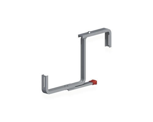 Alfer Blumenkastenhalter Typ 16 m. Superstütze verstellbar T 60-230 x H 200 x T 35-155 mm, Aluminium blank