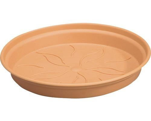 Untersetzer elho Green Basics Kunststoff Ø 25 H 4 cm terracotta