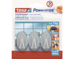 Hornbach Mini-Haken Tesa Powerstrips Oval chrom matt