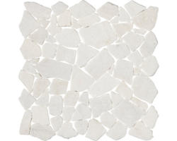 Natursteinmosaik Marmor Bianco Carrara polygonal 30,5x30,5 cm weiß