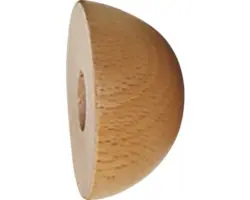 Endkappen ohne Dübel Buche gedämpft Ø 42 mm (2 Stk.)