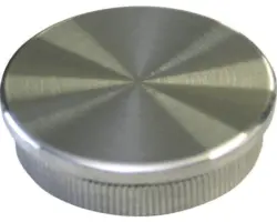 Endkappe flach Edelstahl Ø 42,4 mm