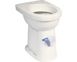 Senioren Standflachspülklosett Ceravid Saldo Abgang senkrecht weiß