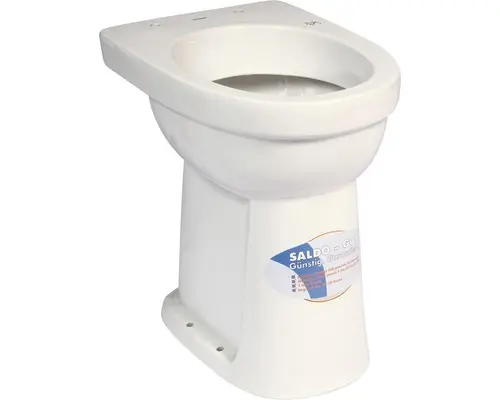 Senioren Standflachspülklosett Ceravid Saldo Abgang senkrecht weiß