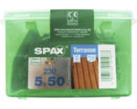 Hornbach Spax Terrassenschraube, Edelstahl A2 blank, Zylinderkopf T25, Fixiergewinde, 5x50 mm, 230 Stück