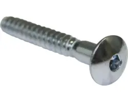 Holzschraube Flachrundkopf Innensechskant 7x60 mm, galv. verzinkt, 100 Stück