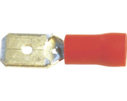 Flachsteckzunge isoliert rot 2,8x0,8 mm, 100 Stück