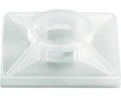 Klebesockel für Kabelbänder 19x19x4 mm, 100 Stück