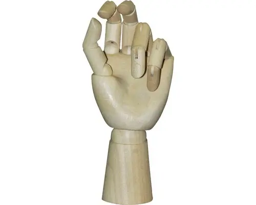 Holz-Gliederhand 30 cm