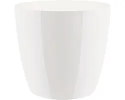 Übertopf elho Brussels Diamond Kunststoff Ø 16 H 16 cm weiß