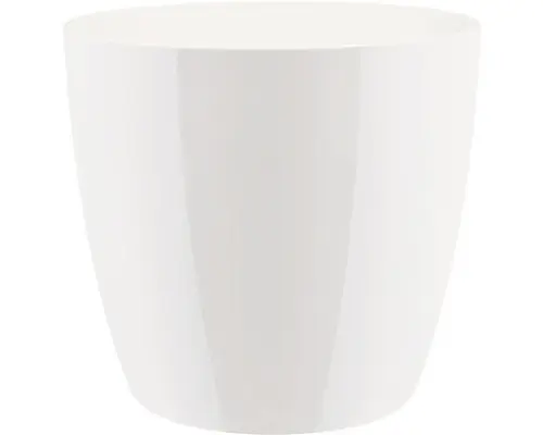 Übertopf elho Brussels Diamond Kunststoff Ø 16 H 16 cm weiß