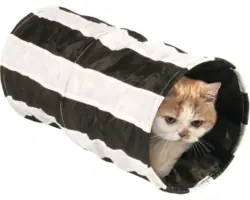 Feline Cruiser Outdoor-Rascheltunnel 50 cm, braun-weiß