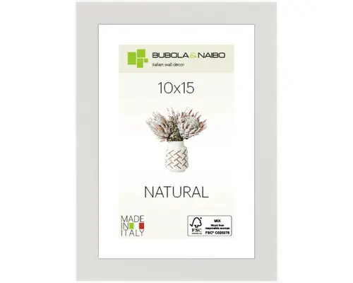 Bilderrahmen Holz BASIC weiß hell 10x15 cm