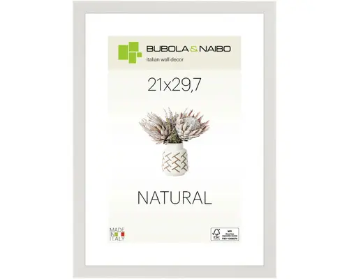 Bilderrahmen Holz BASIC weiß hell 21x29,7 cm (DIN A4)