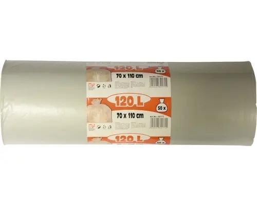 Müllsack transparent 120L 50 Stk.
