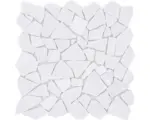 Hornbach Natursteinmosaik Marmor Ciot 206 31,5x31,5 cm weiß