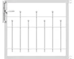 Hornbach Einzeltor ALBERTS Madrid 100 x 80 cm, feuerverzinkt