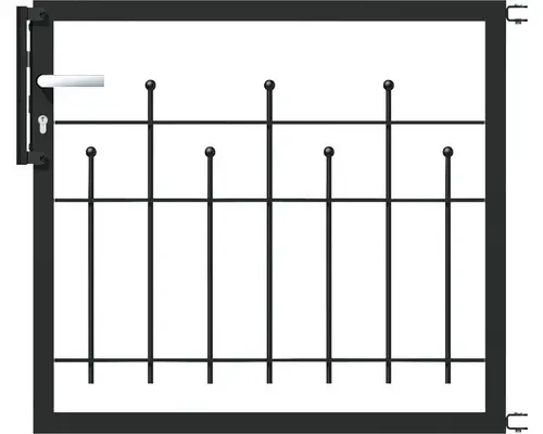 Einzeltor ALBERTS Madrid 96,6 x 75 cm, anthrazit