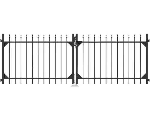 Doppeltor ALBERTS Chaussee 301 x 120 cm schwarz