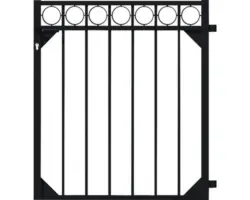 Einzeltor ALBERTS Circle 96,5 x 120 cm schwarz