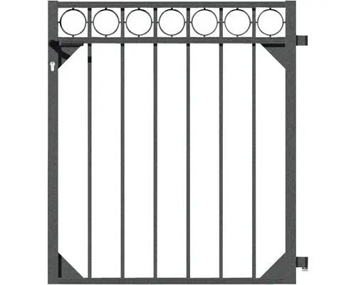Einzeltor ALBERTS Circle 96,5 x 120 cm anthrazit