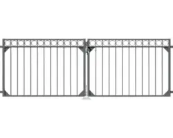 Doppeltor ALBERTS Circle 301 x 120 cm anthrazit