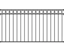 Zaunfeld ALBERTS Circle 200 x 120 cm anthrazit