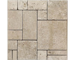 Natursteinmosaik Marmor Ivory Travertin 30,5x30,5 cm beige