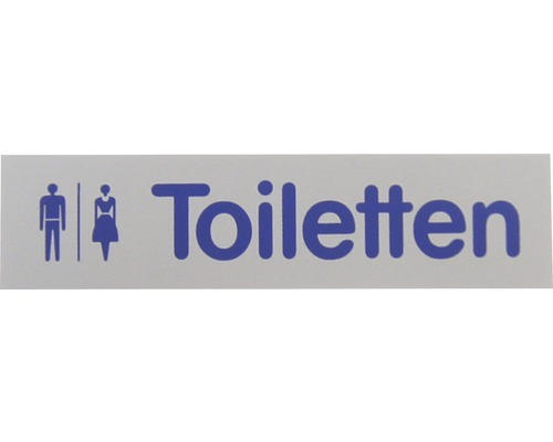 Hinweisschild "Toiletten" Kunststoff 160 x 40 mm