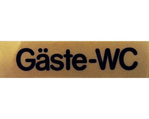 Hinweisschild "Gäste-WC" Kunststoff 80 x 20 mm