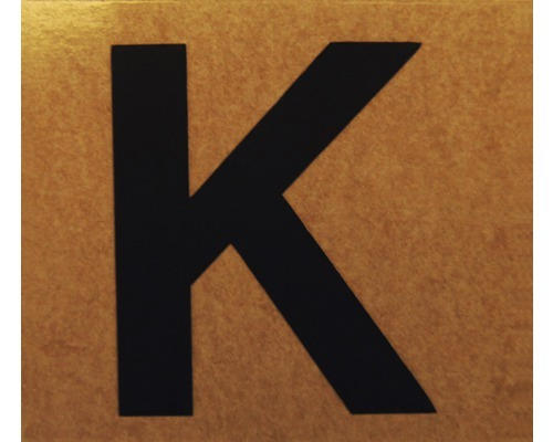 Klebeziffer "Buchstabe K" Papier 50 x 50 mm
