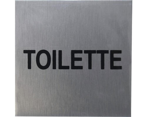 Hinweisschild "Toilette" Alu 60 x 60 mm