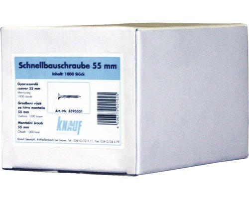 Schnellbauschrauben Knauf TN 3,5x55 mm Pack 1000 Stück